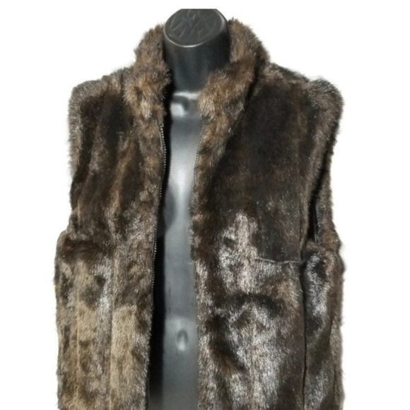 Giacca Sport | Faux Fur Reversible Sport Vest - Picture 3 of 10